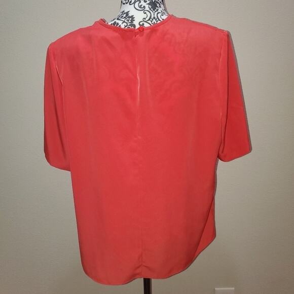 Jo hardin size 18 red blouse with shoulder pads - Picture 4 of 10